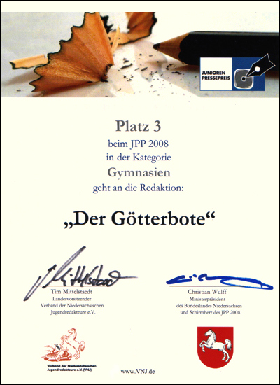 Urkunde 2008